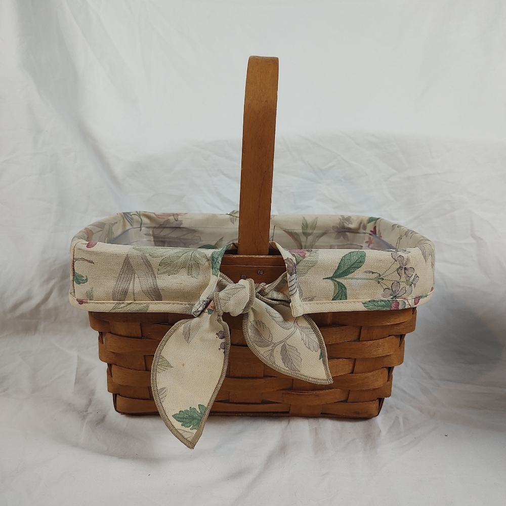 Longaberger 1992 Spring Basket Botanical Fields Liner Divided Plastic Protector - Picture 5 of 12